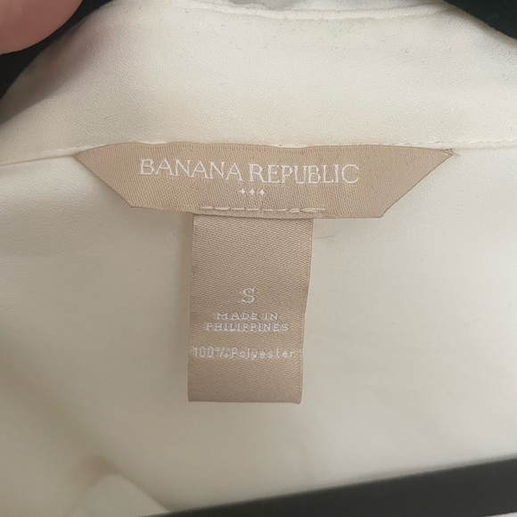 Banana Republic Ivory dress shirt small - Picture 5 of 5